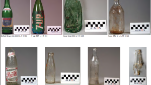 Documented old soda bottles
