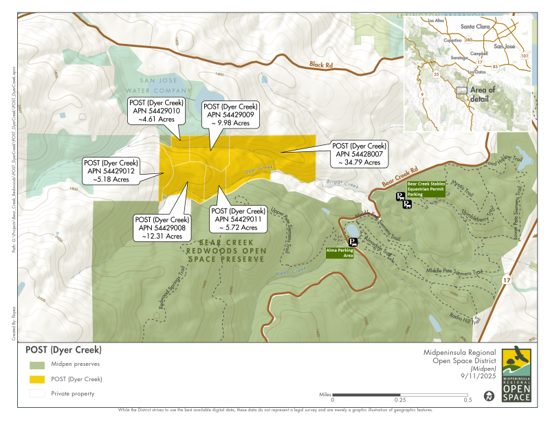 Dyer Creek Property Map