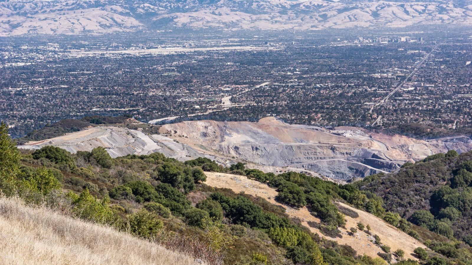 Photo of Lehigh Quarry and Cement Plant taken from Monte Bello Preserve (Karl Gohl)