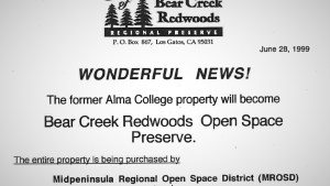 Friends of Bear Creek Redwoods success flier