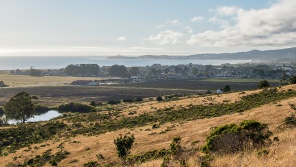 View from the Johnston Ranch property towards Pillar Point.