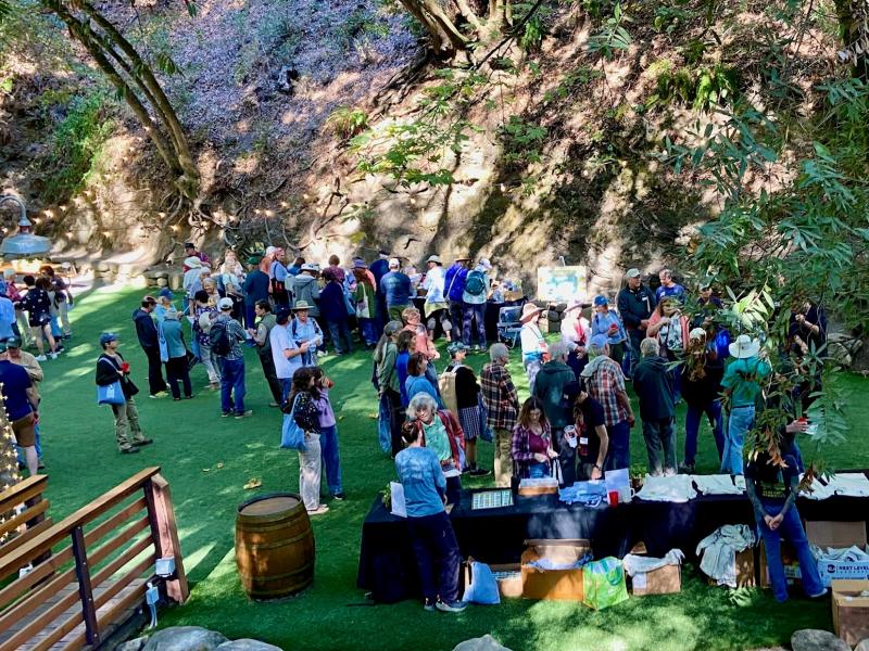 Volunteers mingle at recognition event