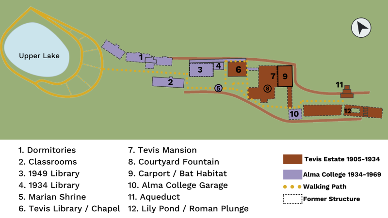 Alma Cultural Landscape Interpretive panel wayfinding map