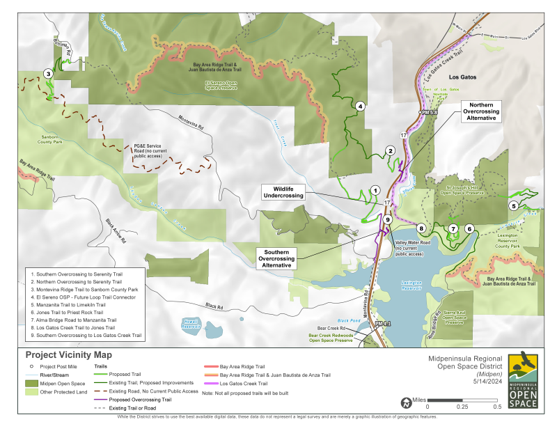 Highway 17 Vicinity Map