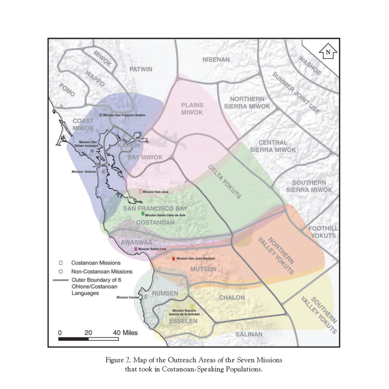 Map of Bay Area missions