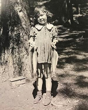 Nonette Hanko as a child